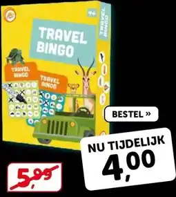Boekenvoordeel TRAVEL BINGO aanbieding