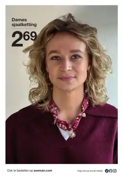 Zeeman Dames sjaalketting aanbieding