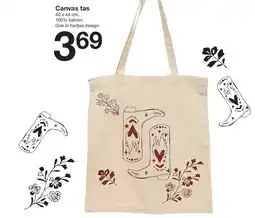 Zeeman Canvas tas aanbieding
