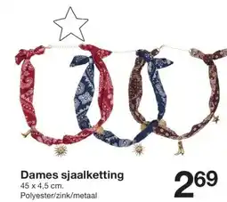 Zeeman Dames sjaalketting aanbieding