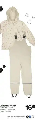 Zeeman Kinder regenjack aanbieding