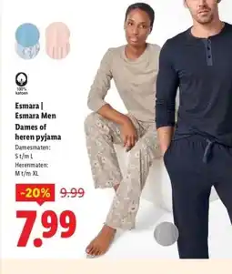 Lidl Esmara Dames of heren aanbieding