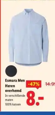 Lidl Esmara Men overhemd aanbieding