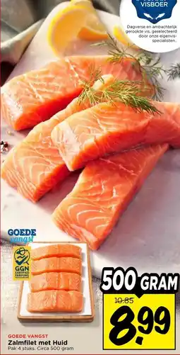 Vomar Voordeelmarkt Zalmfilet met Huid aanbieding