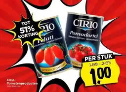 Vomar Voordeelmarkt Cirio Tomatenproducten aanbieding