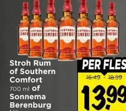 Vomar Voordeelmarkt Stroh Rum of Southern Comfort 700 ml of Sonnema Berenburg aanbieding