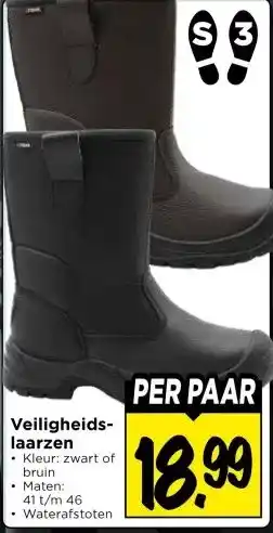 Vomar Voordeelmarkt Veiligheids- laarzen aanbieding