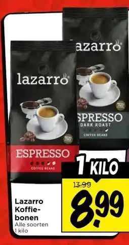 Vomar Voordeelmarkt Lazarro Koffie- bonen aanbieding