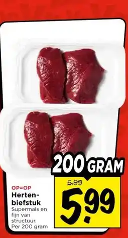 Vomar Voordeelmarkt Herten- biefstuk aanbieding