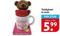 Hoogvliet Teddybeer in mok aanbieding