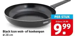 Hoogvliet Black Icon wok of koekenpan aanbieding