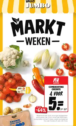Jumbo Combikorting groente aanbieding
