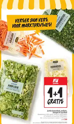 Jumbo JUm Jumbo boerenkool, andijvie, hutspot of zuurkool aanbieding