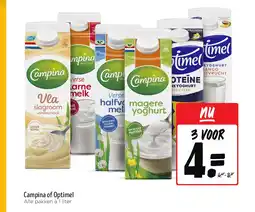 Jumbo Campina of Optimel aanbieding