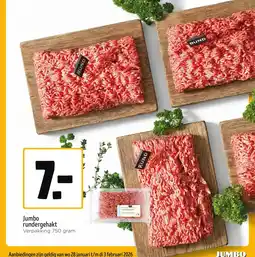 Jumbo Jumbo rundergehakt aanbieding