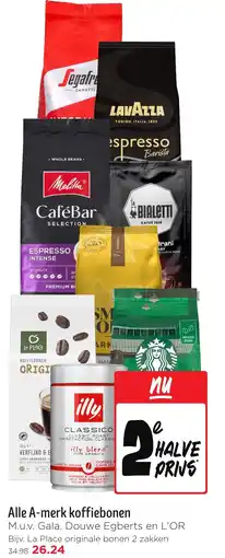 Jumbo Alle A-merk koffiebonen aanbieding