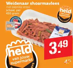 Coop Weidenaar shoarmavlees aanbieding
