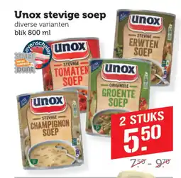 Coop Unox stevige soep aanbieding