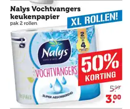 Coop Nalys vochtvangers keukenpapier aanbieding