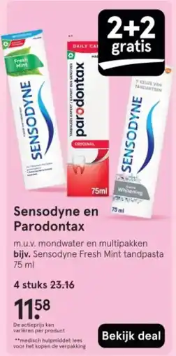Etos Sensodyne en Parodontax aanbieding