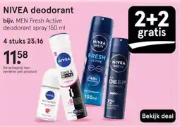 Etos Nivea deodorant aanbieding
