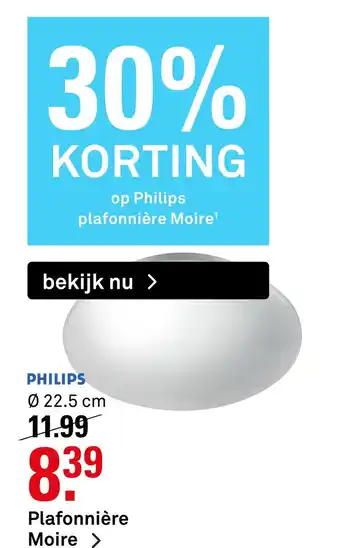 Karwei Philips Plafonnière Moire aanbieding