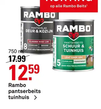 Karwei Rambo pantserbeits tuinhuis aanbieding