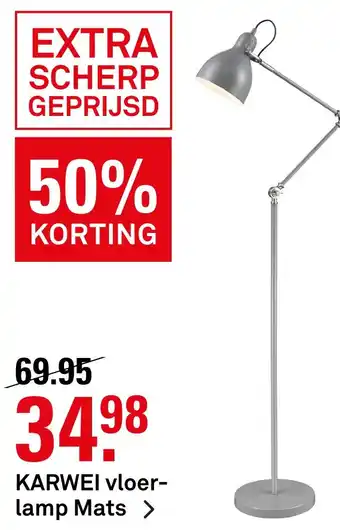 Karwei KARWEI vloerlamp Mats aanbieding