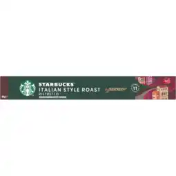 Jumbo Starbucks by Nespresso Italian Style Roast 10 Stuks 56 g aanbieding