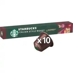 Jumbo Starbucks by Nespresso Italian Style Roast 10 Stuks 56 g aanbieding