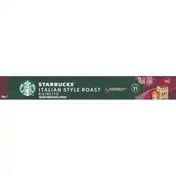 Jumbo Starbucks by Nespresso Italian Style Roast 10 Stuks 56 g aanbieding