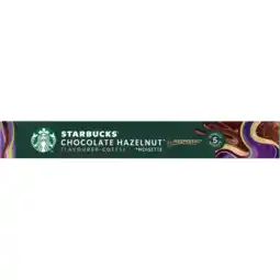 Jumbo Starbucks by Nespresso Chocolate Hazelnut Flavoured Coffee 10 Capsules 51 g aanbieding