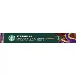Jumbo Starbucks by Nespresso Chocolate Hazelnut Flavoured Coffee 10 Capsules 51 g aanbieding