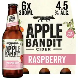 Jumbo Apple Bandit Raspberry Cider Fles 6 x 300ml aanbieding