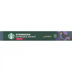 Jumbo Starbucks by Nespresso Espresso Roast Decaf 10 Capsules 55 g aanbieding