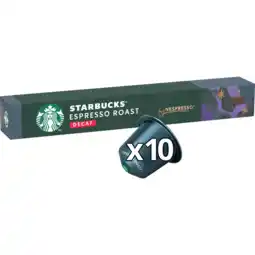 Jumbo Starbucks by Nespresso Espresso Roast Decaf 10 Capsules 55 g aanbieding