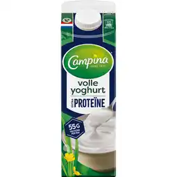 Jumbo Campina Extra Proteïne volle yoghurt 1L aanbieding