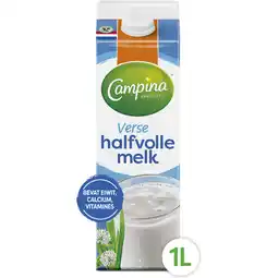 Jumbo Campina Halfvolle Melk 1L Pak aanbieding