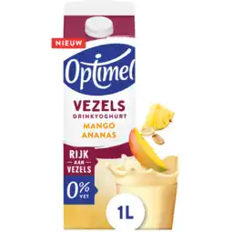 Jumbo Optimel Drinkyoghurt Vezels Mango Ananas 100 ML aanbieding