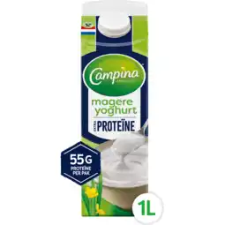 Jumbo Campina Extra Proteïne magere yoghurt 1L aanbieding