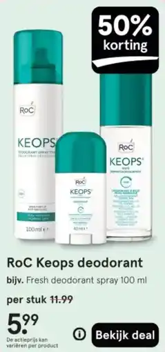 Etos RoC Keops deodorant aanbieding