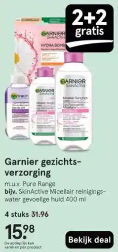 Etos Garnier gezichtsverzorging aanbieding