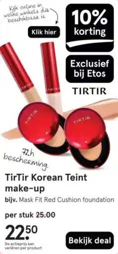 Etos TirTir Korean Teint make-up aanbieding