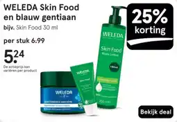 Etos WELEDA Skin Food en blauw gentiaan aanbieding