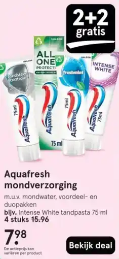 Etos Aquafresh mondverzorging aanbieding