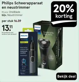 Etos Philips Scheerapparaat en neustrimmer aanbieding