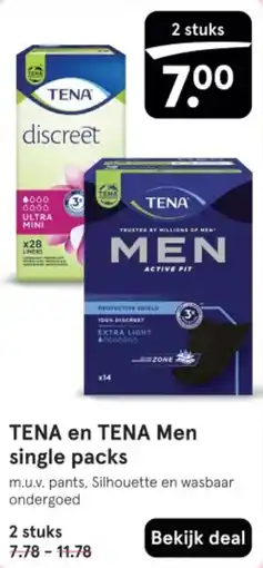 Etos TENA en TENA Men single packs aanbieding