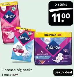 Etos Libresse big packs aanbieding