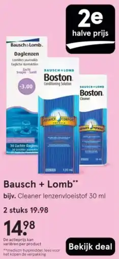 Etos Bausch + Lomb aanbieding