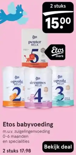 Etos Etos babyvoeding aanbieding